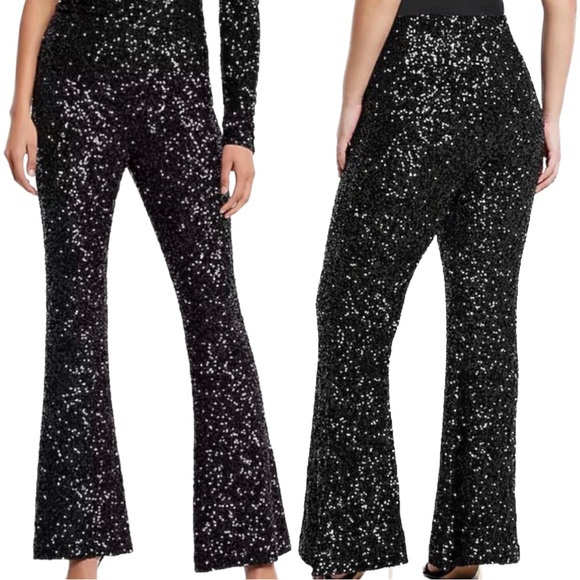 Express Sequin High Rise Trouser - Picture 6 of 6